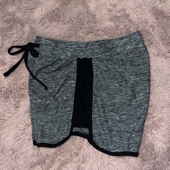 XS Black gray athletic loungewear short gym shorts drawstring PE sports bottoms​ - Picture 5 of 7